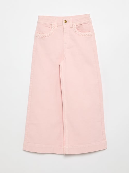 Pantalón wide leg fit / corte ancho - Kiabi Pantalón wide leg fit / corte ancho - Kiabi
