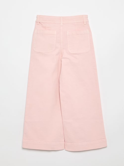 Pantalón wide leg fit / corte ancho - Kiabi Pantalón wide leg fit / corte ancho - Kiabi