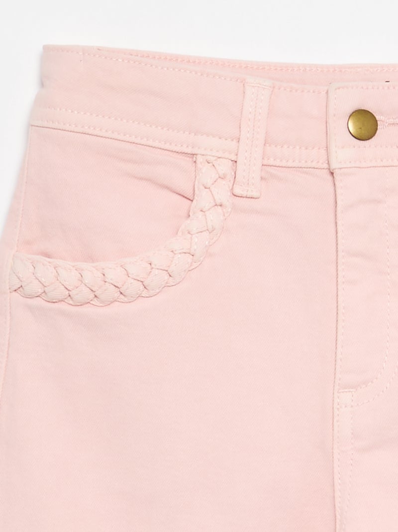 Pantalón wide leg fit / corte ancho Rosa - Kiabi