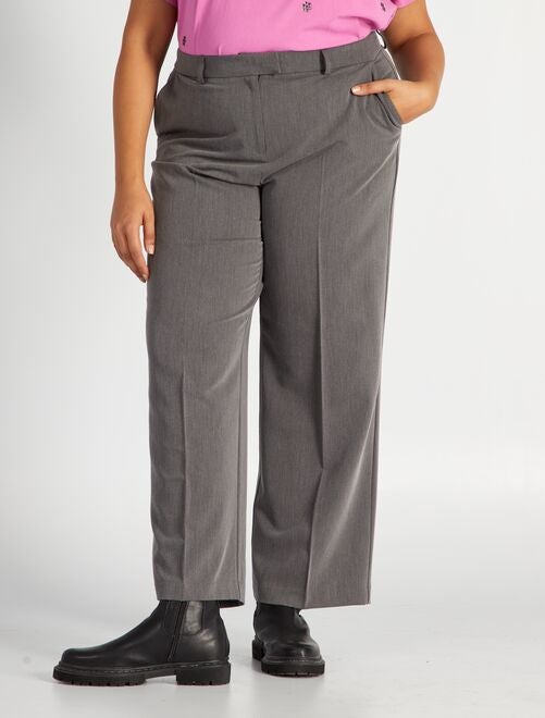 Pantalones de vestir para mujer - gris - Kiabi