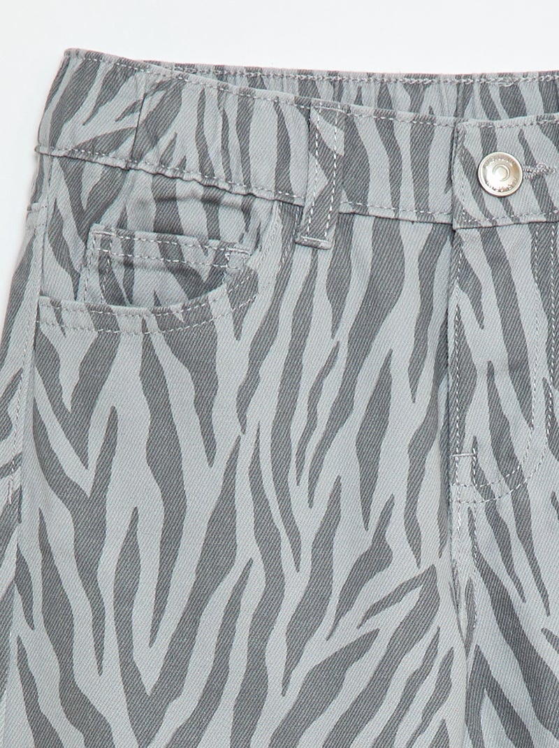 Pantalón wide leg Gris - Kiabi