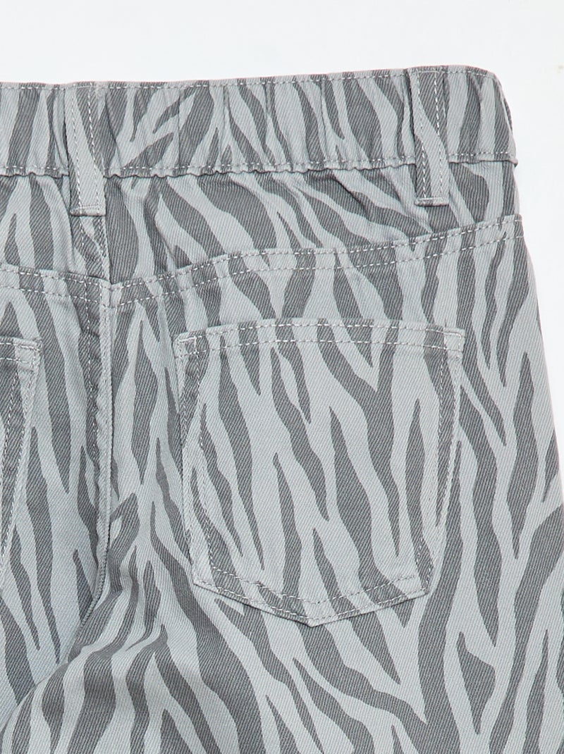 Pantalón wide leg Gris - Kiabi