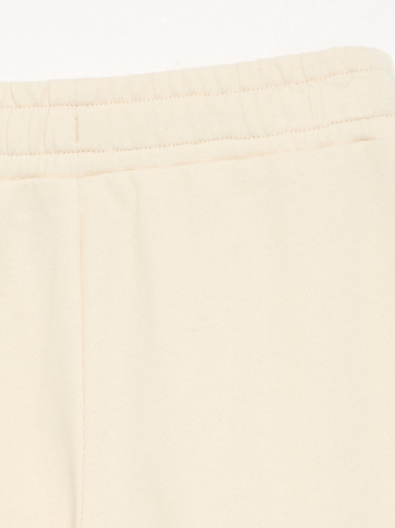 Pantalón wide leg liso Crudo - Kiabi