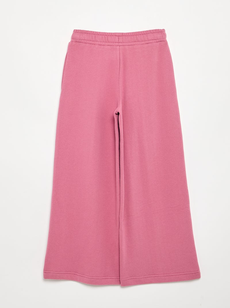 Pantalón wide leg liso Rosa - Kiabi