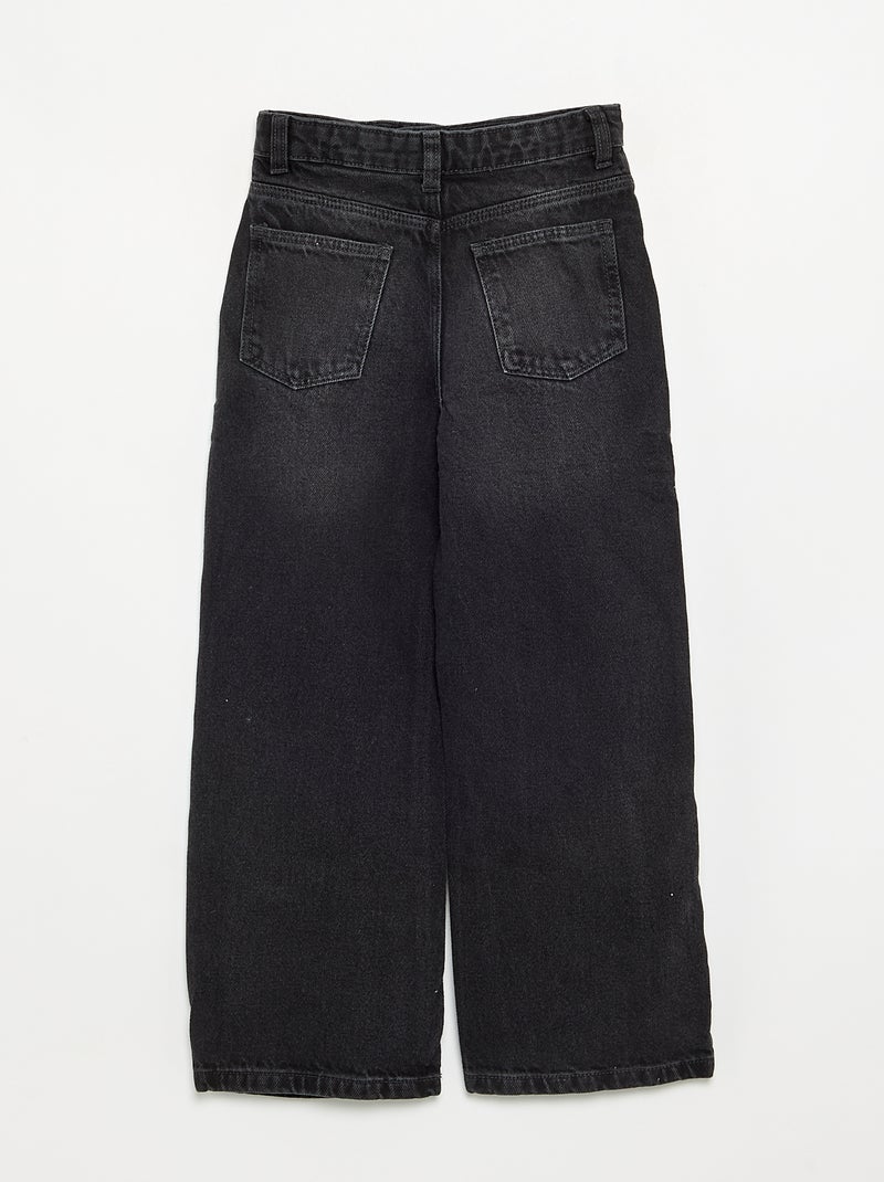 Pantalón wide leg Negro - Kiabi
