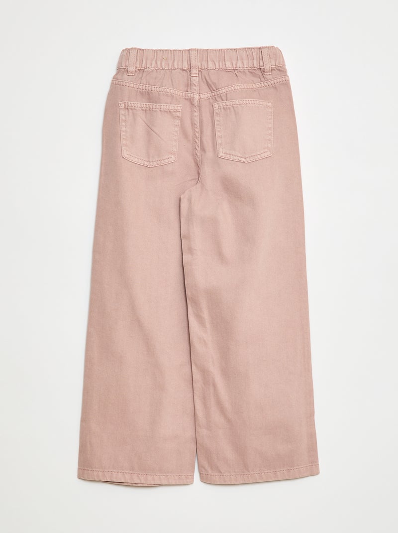 Pantalón wide leg Rosa - Kiabi