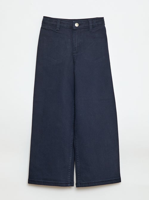 Pantalón wide leg sin bolsillos delanteros - Kiabi