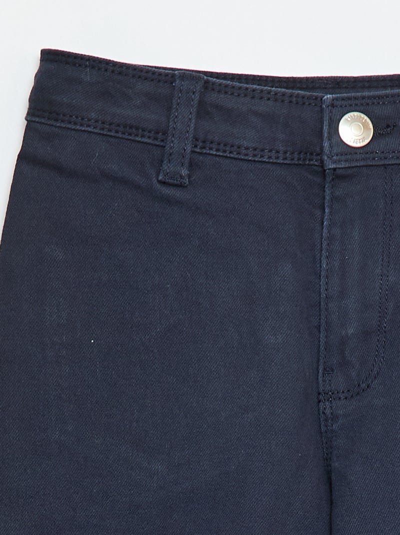 Pantalón wide leg sin bolsillos delanteros Azul - Kiabi