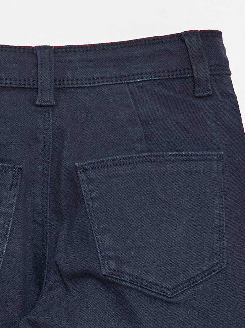 Pantalón wide leg sin bolsillos delanteros Azul - Kiabi