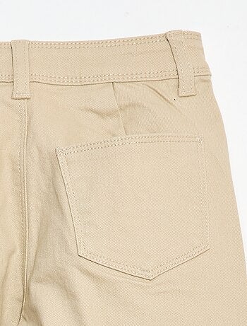 Pantalón wide leg sin bolsillos delanteros