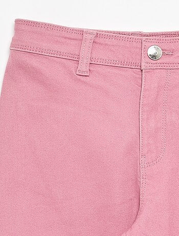 Pantalón wide leg sin bolsillos delanteros