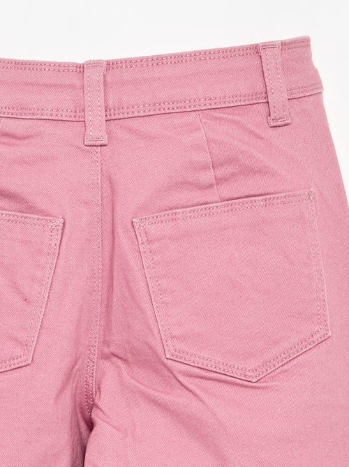 Pantalón wide leg sin bolsillos delanteros - Kiabi