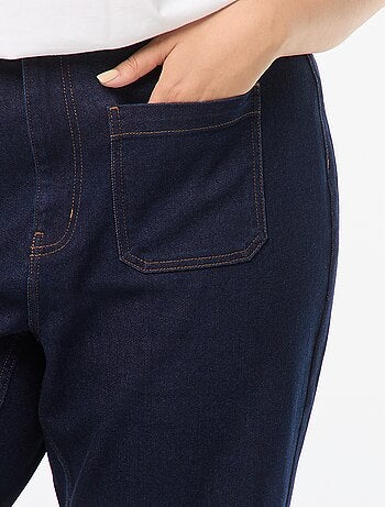 Pantalón wide leg vaquero oscuro