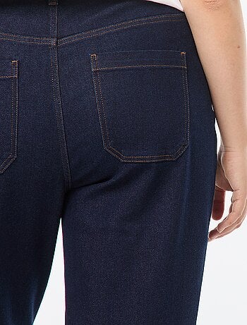 Pantalón wide leg vaquero oscuro