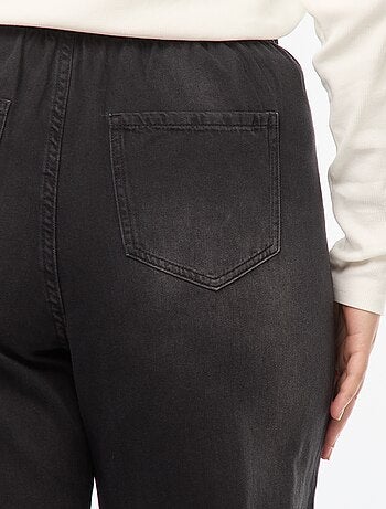 Pantalón wide leg vaquero oscuro