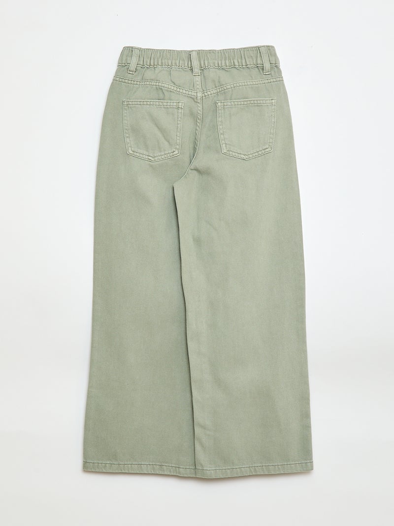 Pantalón wide leg Verde - Kiabi