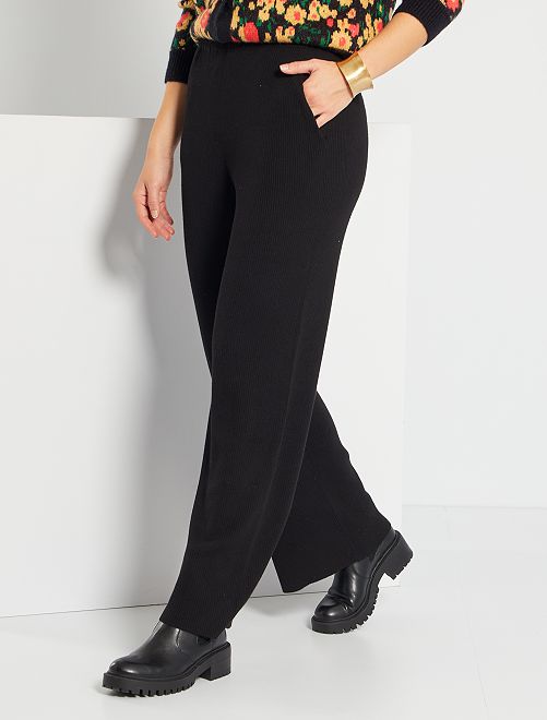 Pantalón wideleg - negro - Kiabi - 18.00€