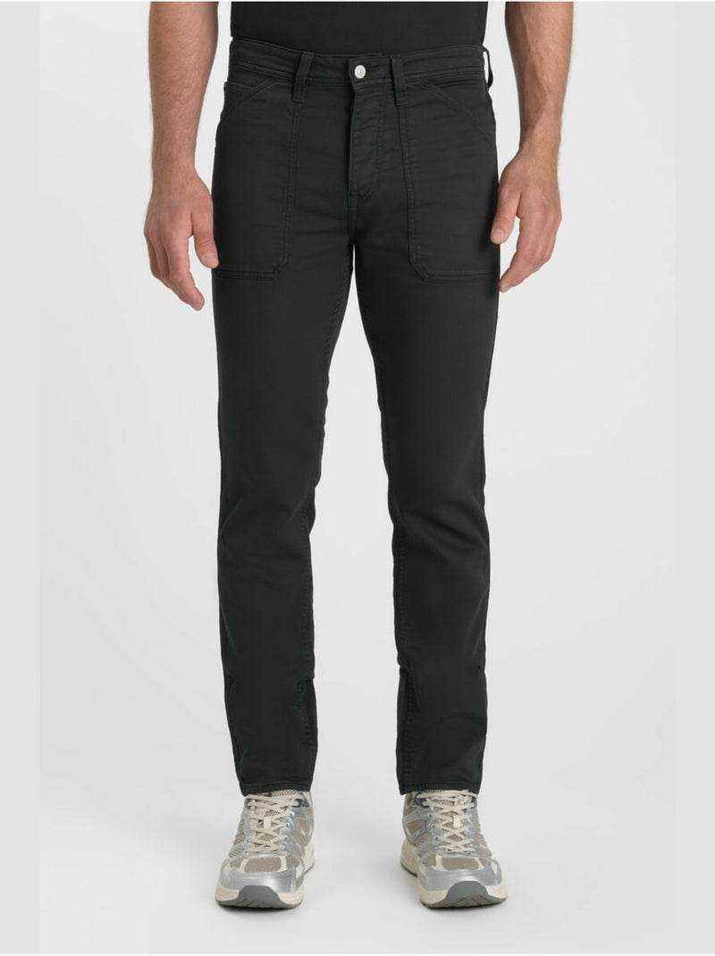 Pantalón work jog amplio y holgado Negro - Kiabi