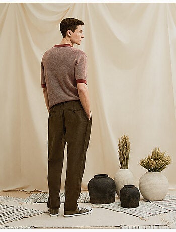 Pantalones 100% lino, MO Fashion