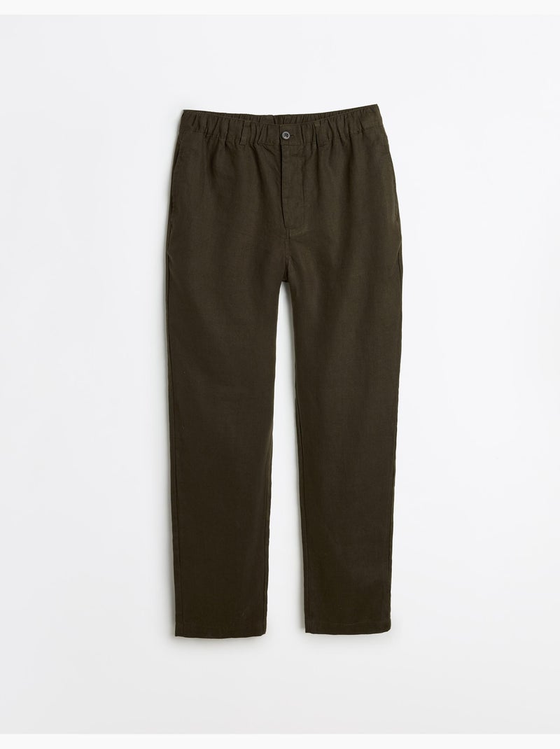 Pantalones 100% lino, MO Fashion Verde - Kiabi