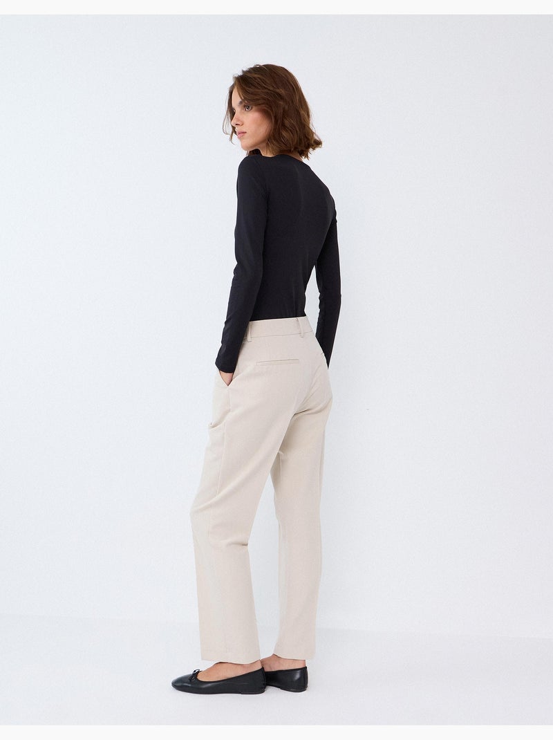Pantalones a medida, mo fashion Beige - Kiabi