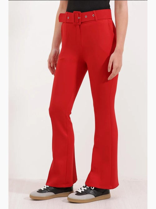 Pantalones acampanados con cinturón bdart - Kiabi Pantalones acampanados con cinturón bdart - Kiabi