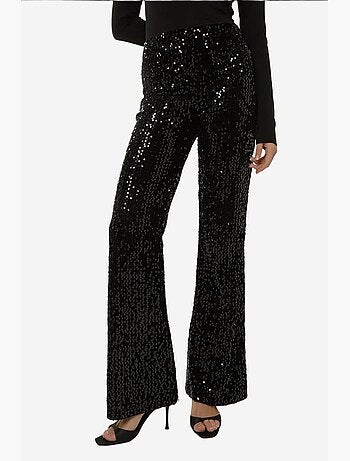 Pantalones acampanados con lentejuelas hiccup