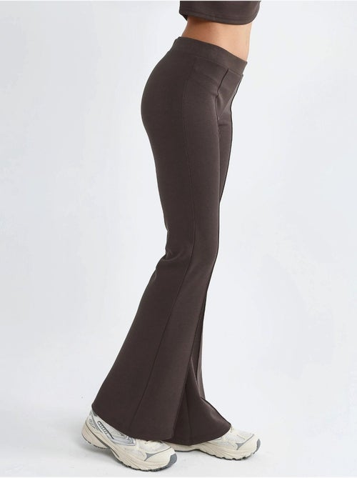 Pantalones acampanados de cintura alta con cinturilla elástica busem - Kiabi