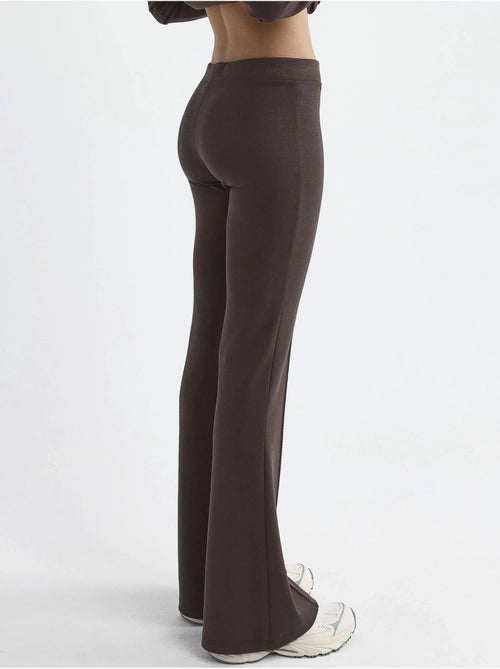 Pantalones acampanados de cintura alta con cinturilla elástica busem - Kiabi