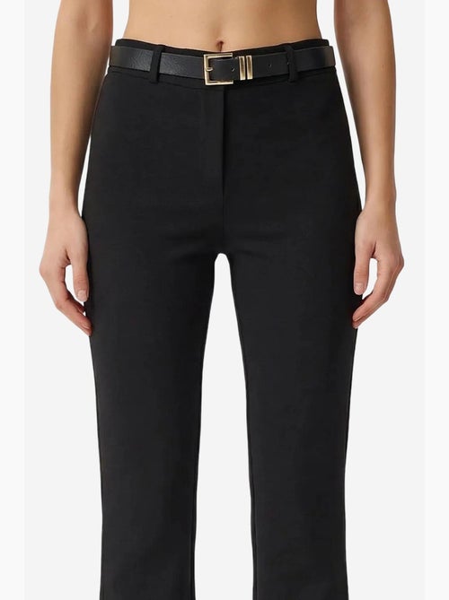Pantalones acampanados de cintura alta con cinturón istanbul - Kiabi