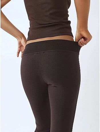 Pantalones acampanados de cintura alta con elástico busem