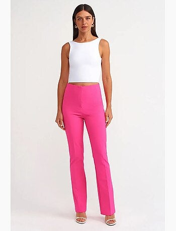 Pantalones acampanados de cintura alta dilvin