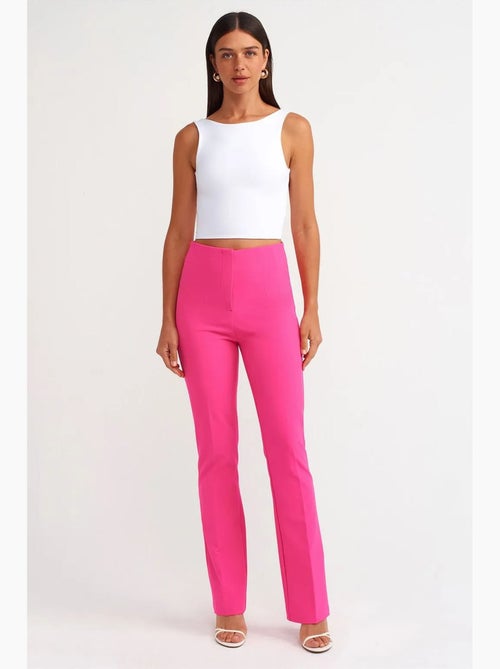 Pantalones acampanados de cintura alta dilvin - Kiabi