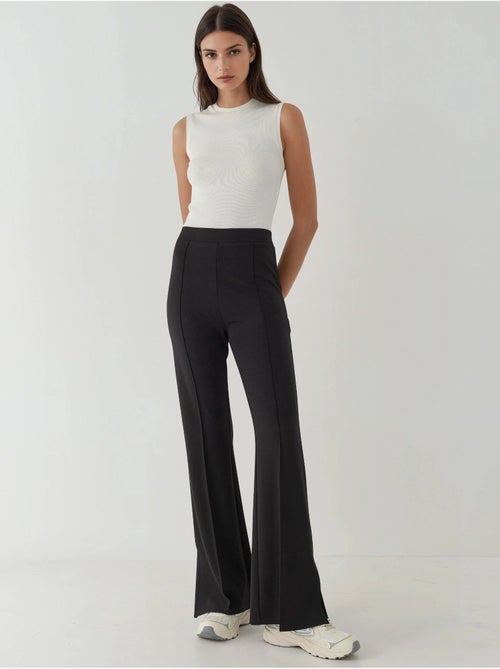 Pantalones acampanados de cintura alta hiccup - Kiabi