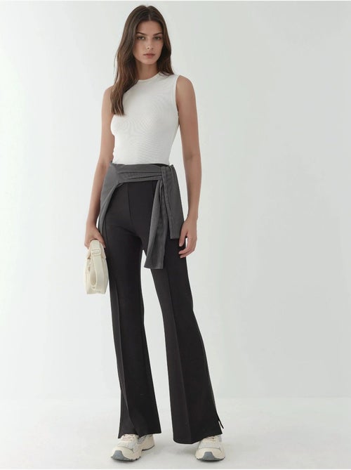 Pantalones acampanados de cintura alta hiccup - Kiabi