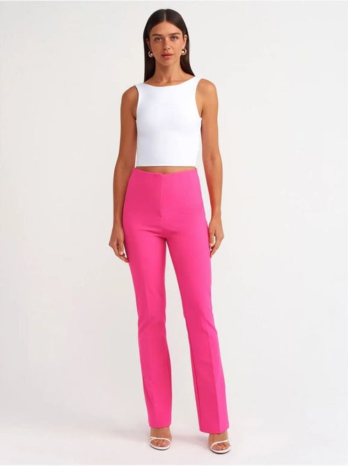 Pantalones acampanados de cintura alta - Kiabi Pantalones acampanados de cintura alta - Kiabi