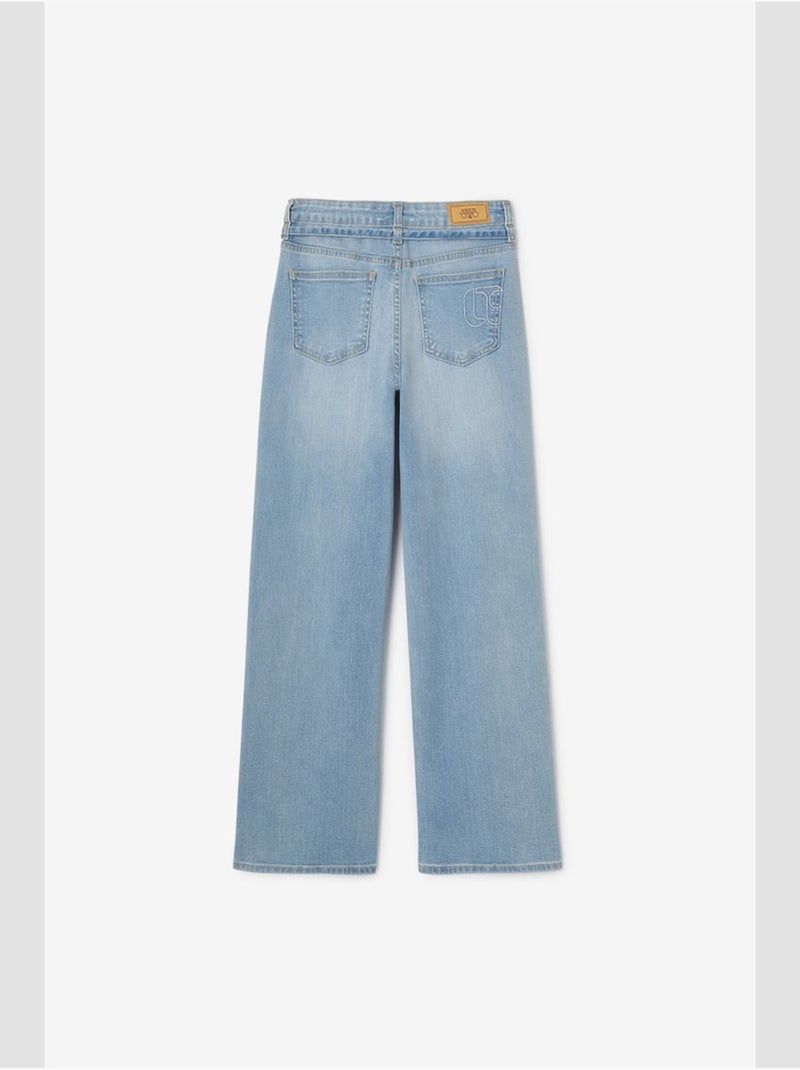 Pantalones acampanados de mezclilla ALEXGI Azul - Kiabi