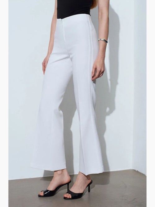 Pantalones acampanados de tiro alto para mujer dilvin - Kiabi