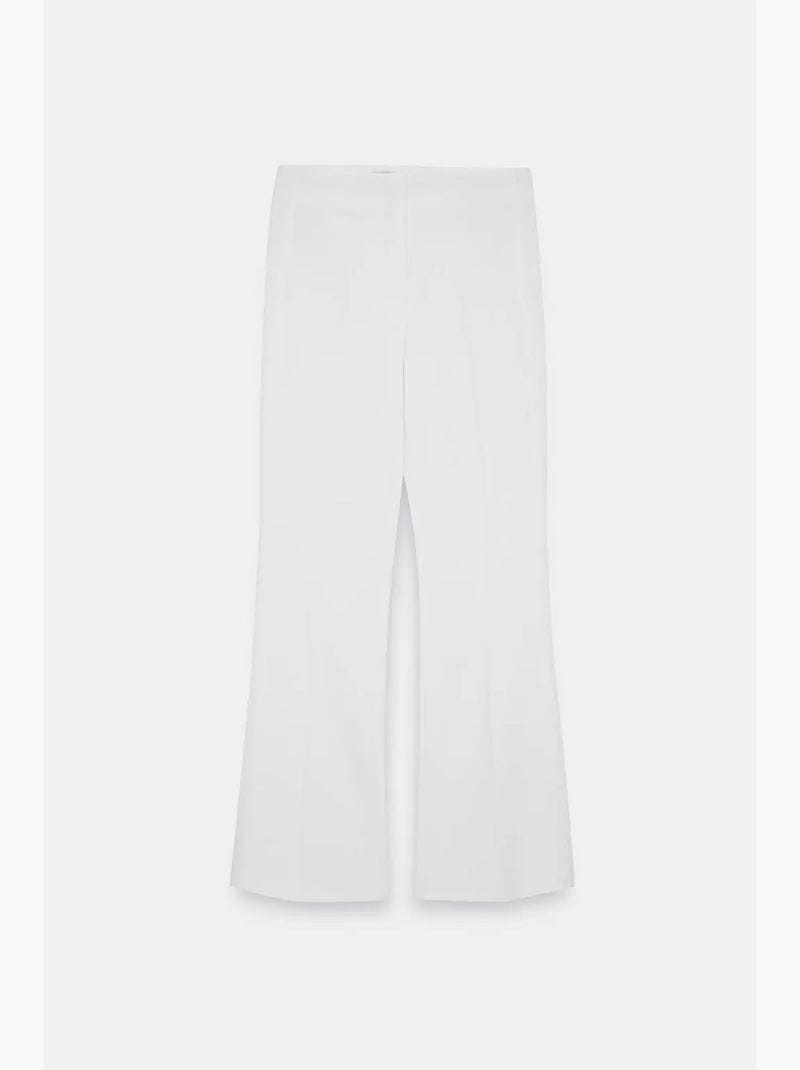 Pantalones acampanados de tiro alto para mujer dilvin Blanco - Kiabi