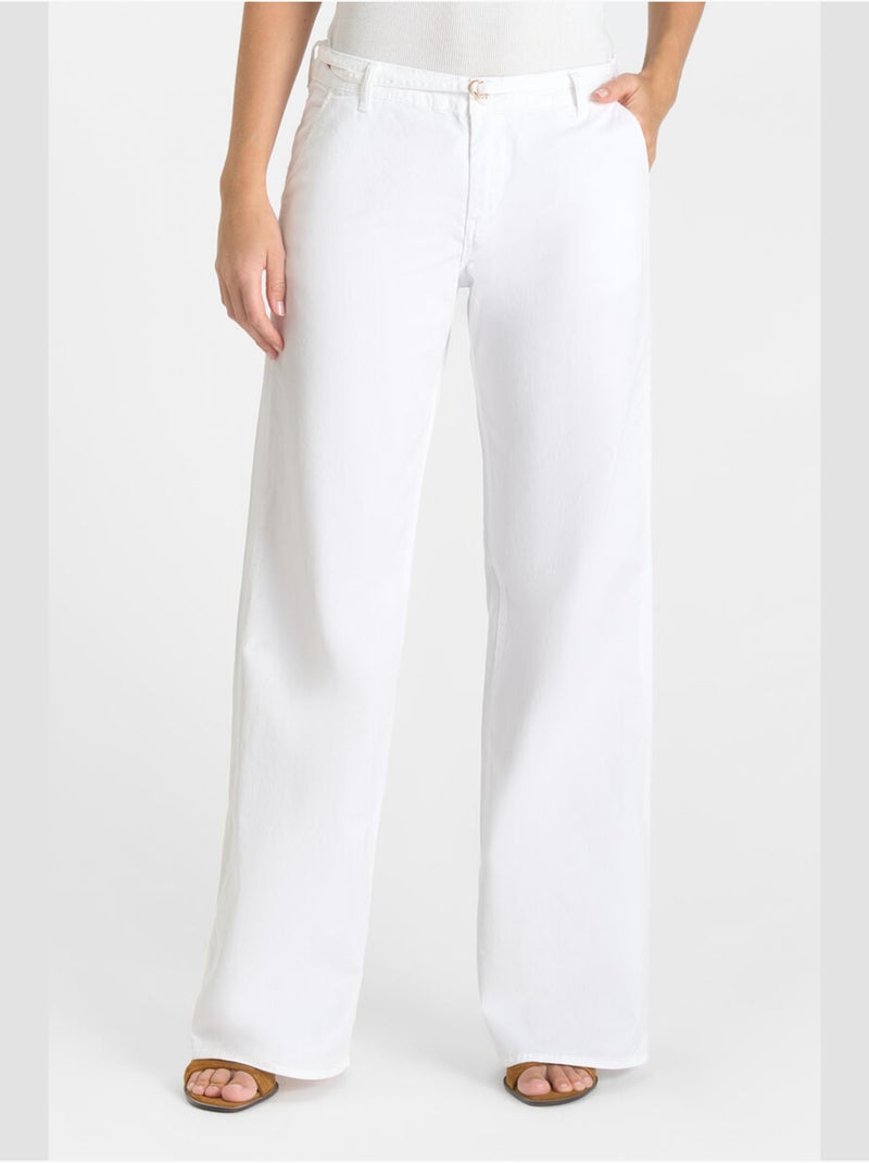Pantalones acampanados TAHIS Azul - Kiabi