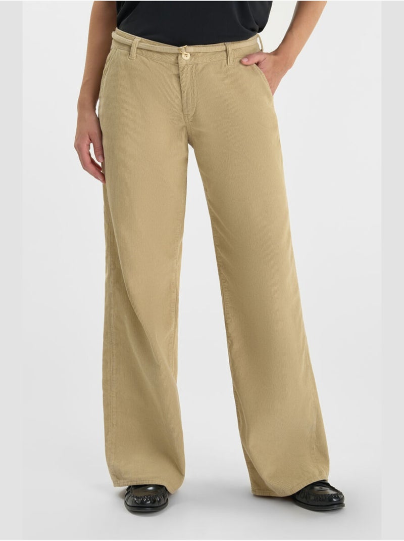 Pantalones acampanados TAHIS Beige - Kiabi