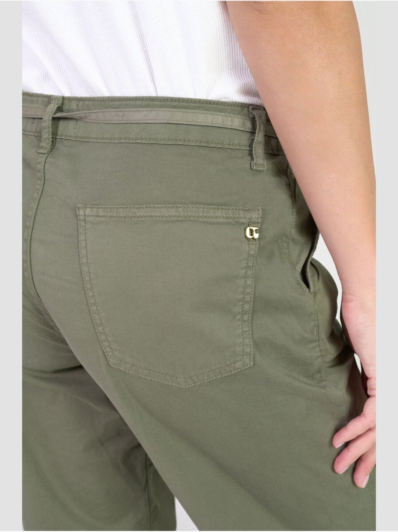 Pantalones acampanados TAHIS Caqui - Kiabi