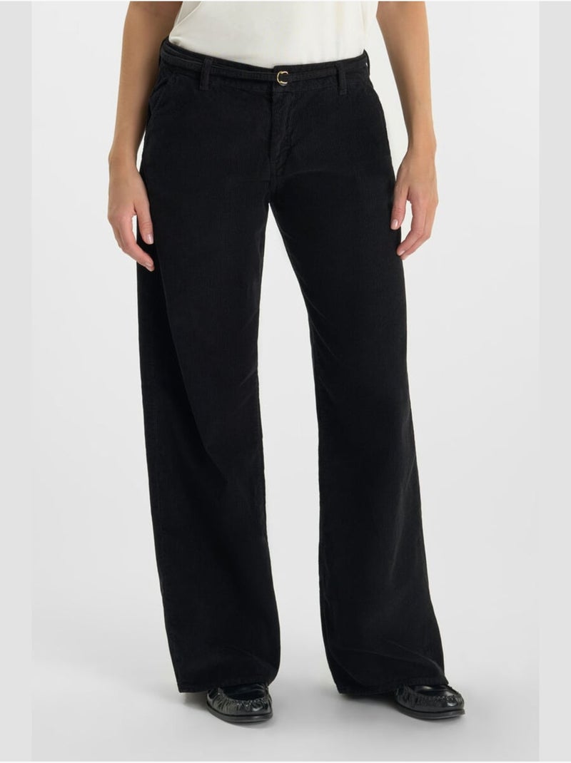 Pantalones acampanados TAHIS Negro - Kiabi