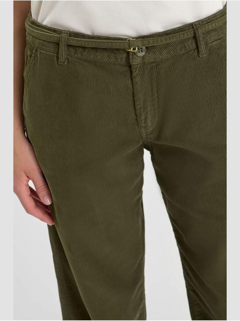 Pantalones acampanados TAHIS Verde - Kiabi