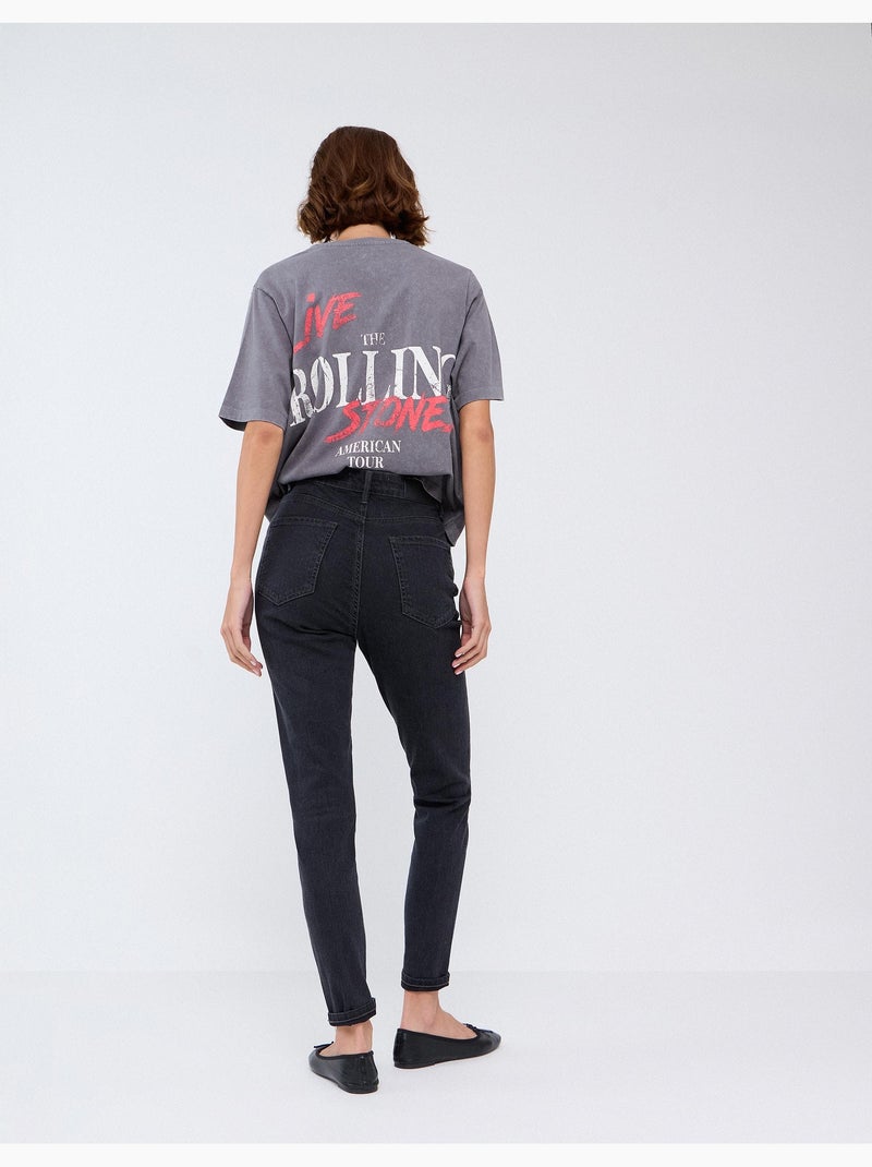 Pantalones ajustados ajustados, mo fashion Gris - Kiabi