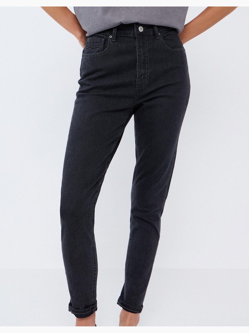 Pantalones ajustados ajustados, mo fashion Gris - Kiabi