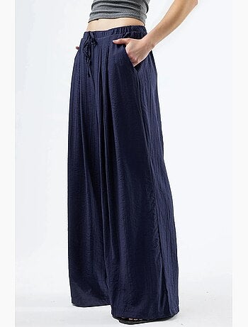 Pantalones anchos con cordón busem