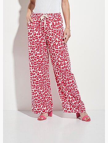 Pantalones anchos con estampado de leopardo neón - AFIBEL