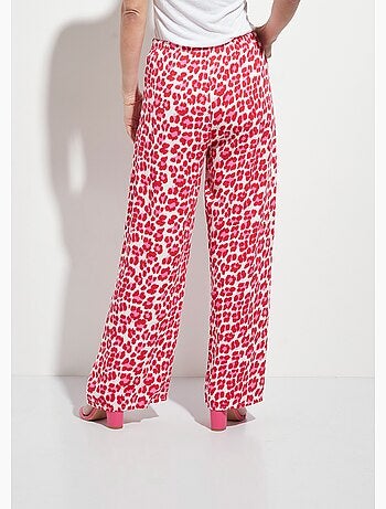Pantalones anchos con estampado de leopardo neón - AFIBEL