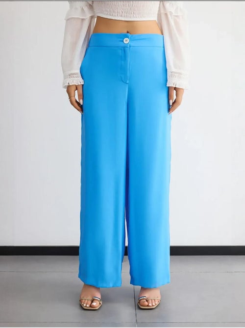 Pantalones anchos de cintura alta hiccup - Kiabi Pantalones anchos de cintura alta hiccup - Kiabi